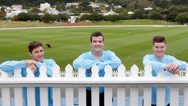 Three teen umpires from Wellington club cricket