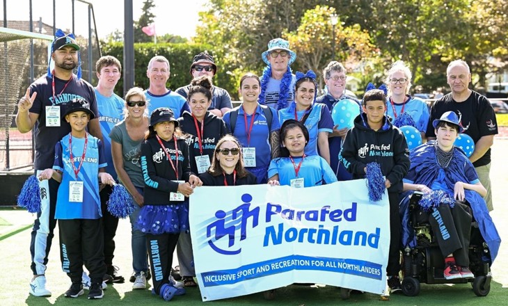 Group of people from Parafed Northland looking to camera