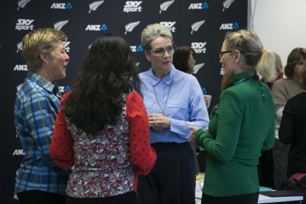 Female directors engaging at Women in Cricket event