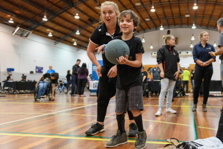 Rio 2016 Paralympian Caitlin Dore at an open day event