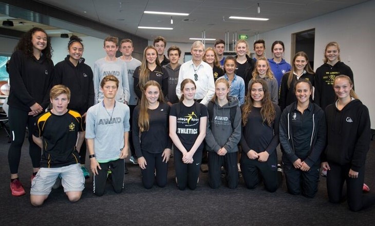 Group of Wellington Athletes from Sport Wgtn Performance Hub