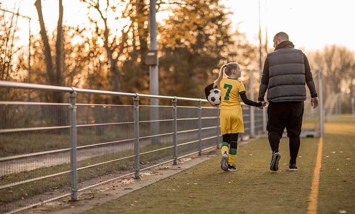 Soccer father sports chaperone