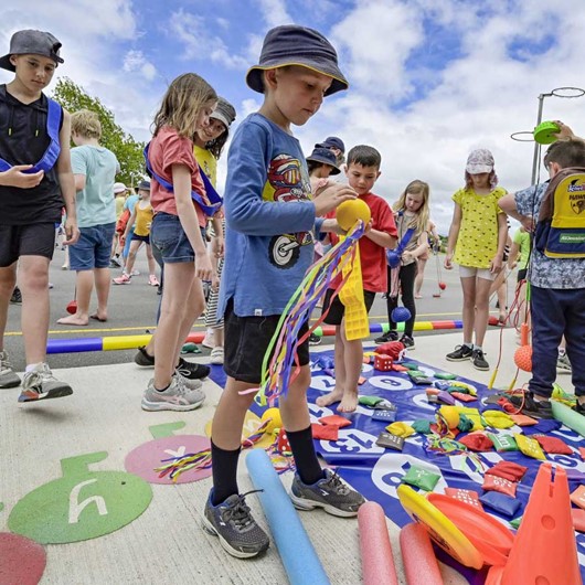 Children at a Big Day In play event