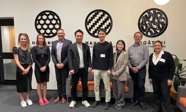 4 women and 4 men at the Sport NZ Office