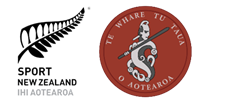 SportNZ and Te Whare Tū Taua o Aotearoa logos side by side