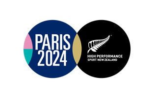 Paris 2024 and HPSNZ logos