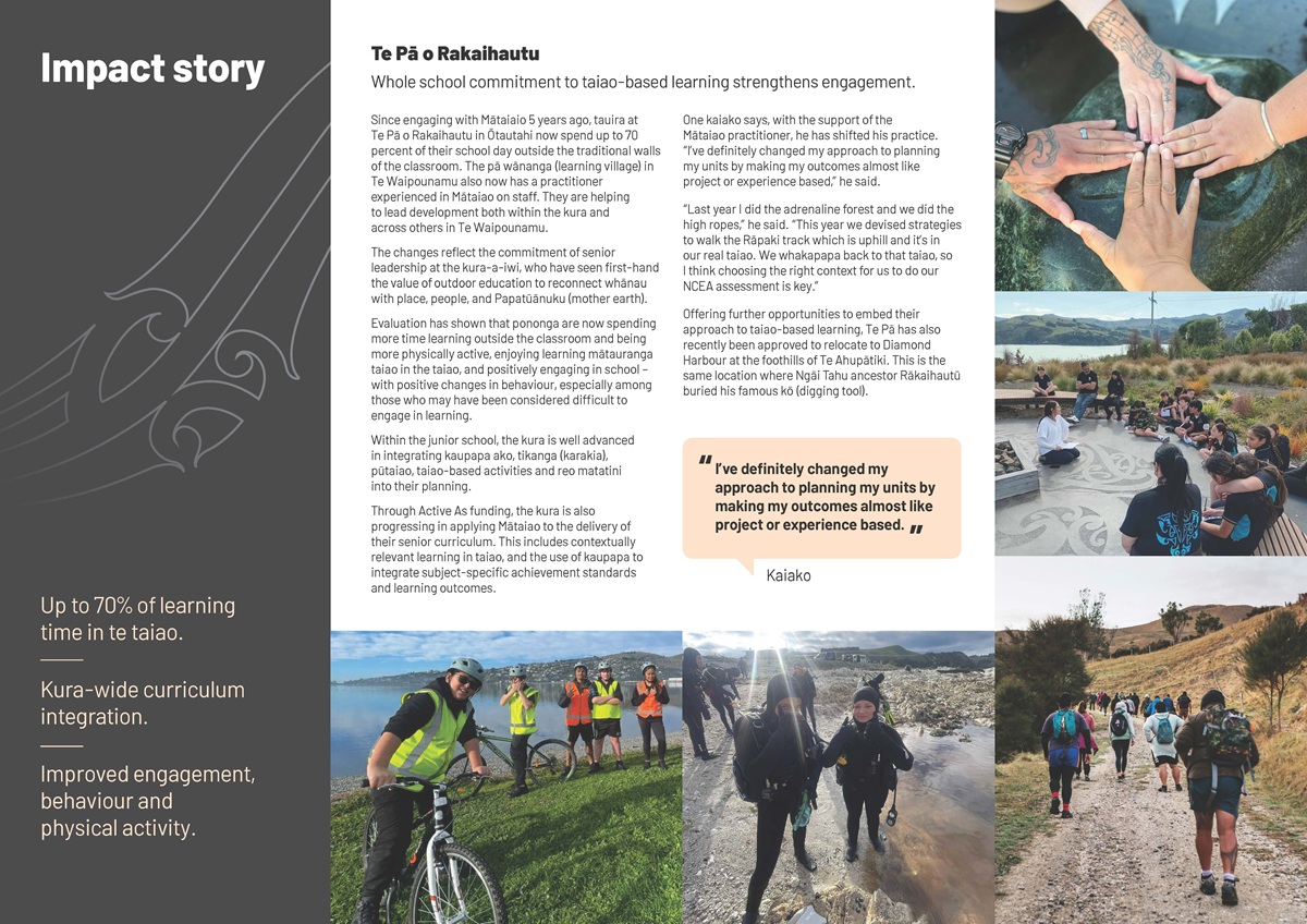 Mātaiao Evaluation April 2025 Infographic Page 2