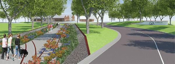CAD rendering of Waterloo Business Park