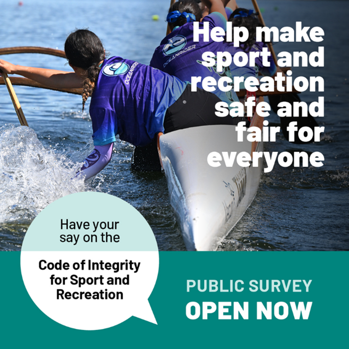 Code of Integrity for Sport and Recreation banner
