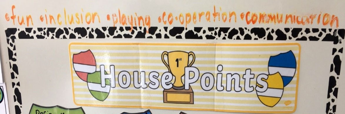 Schools banner for house points
