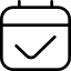 Calendar check box icon