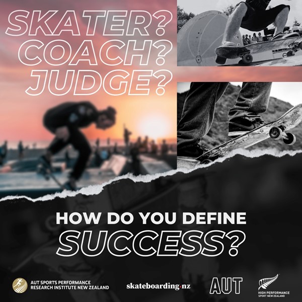 Banner for a skateboarding research request from AUT